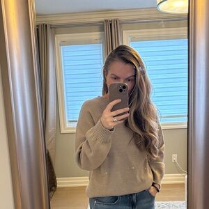 Elegant Beige Women's Sweater